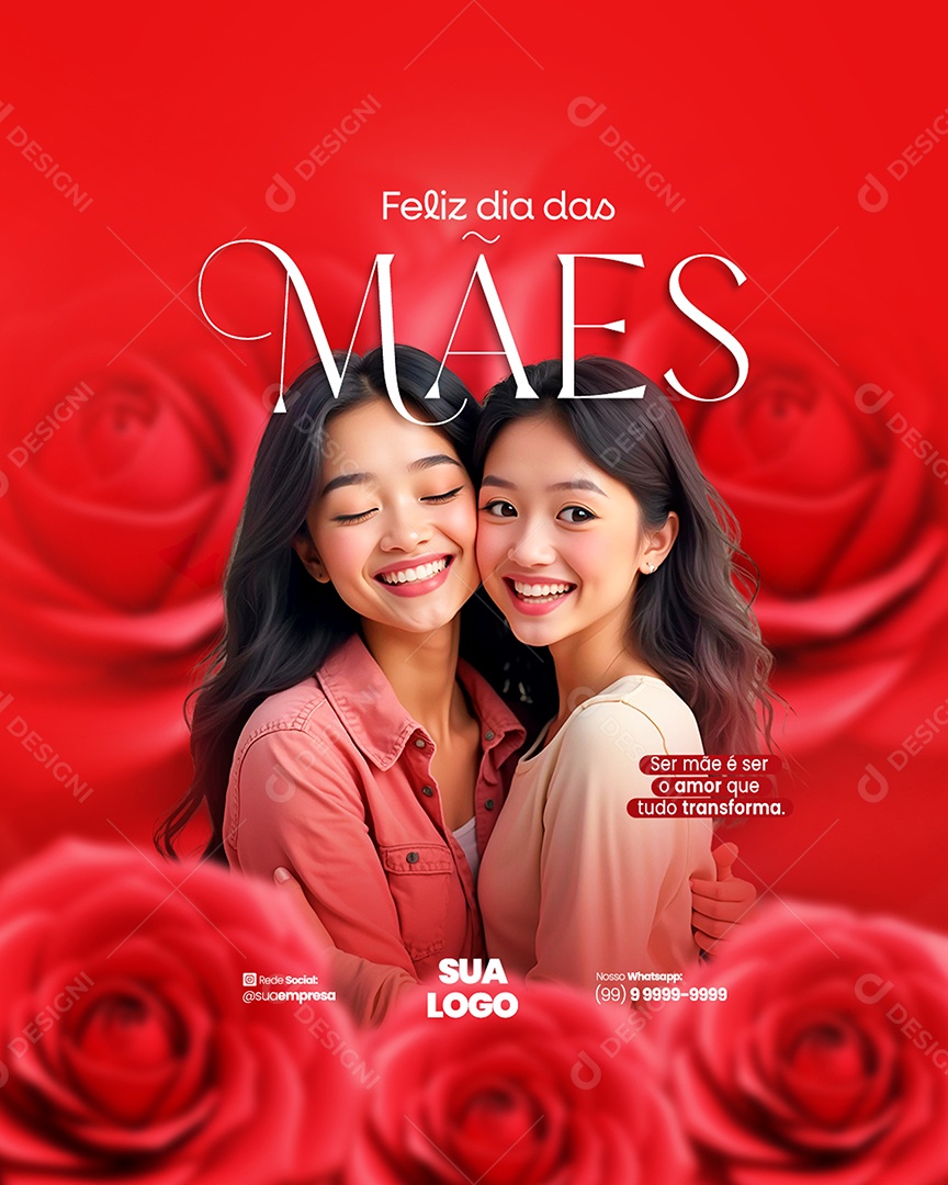 Feliz Dia das Mães 11 de Maio Social Media PSD Editável