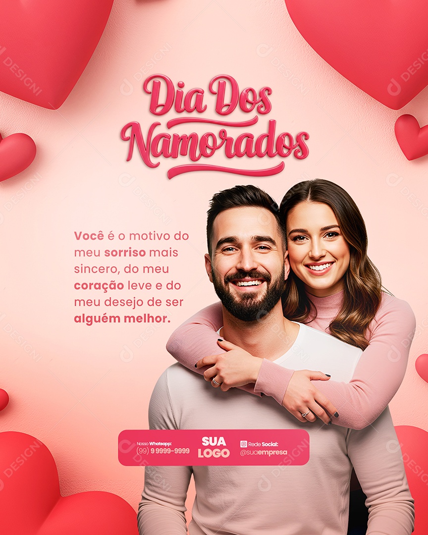 Dia dos Namorados 12 de Junho Social Media PSD Editável