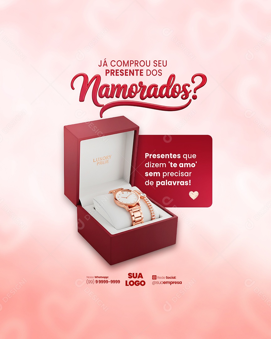 Dia dos Namorados 12 de Junho Social Media PSD Editável