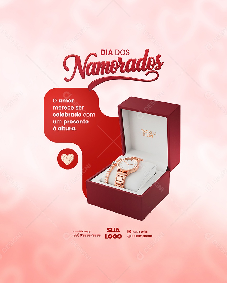 Dia dos Namorados 12 de Junho Social Media PSD Editável