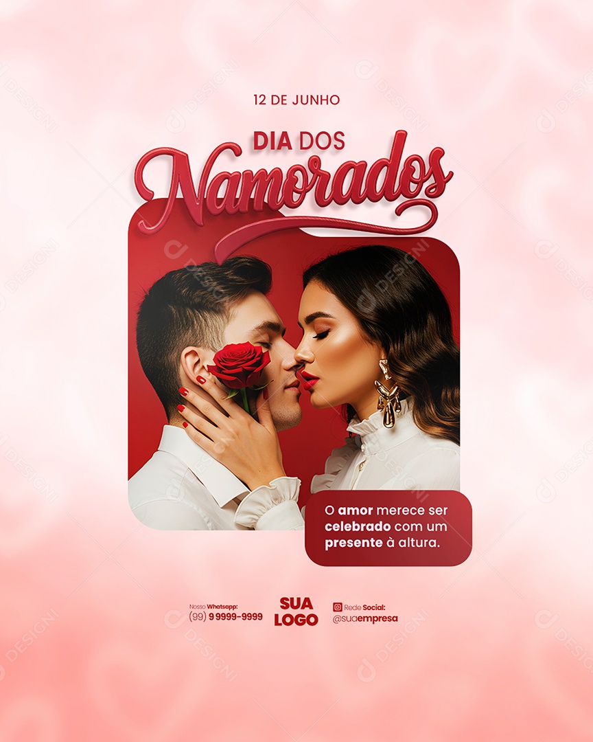 Dia dos Namorados 12 de Junho Social Media PSD Editável