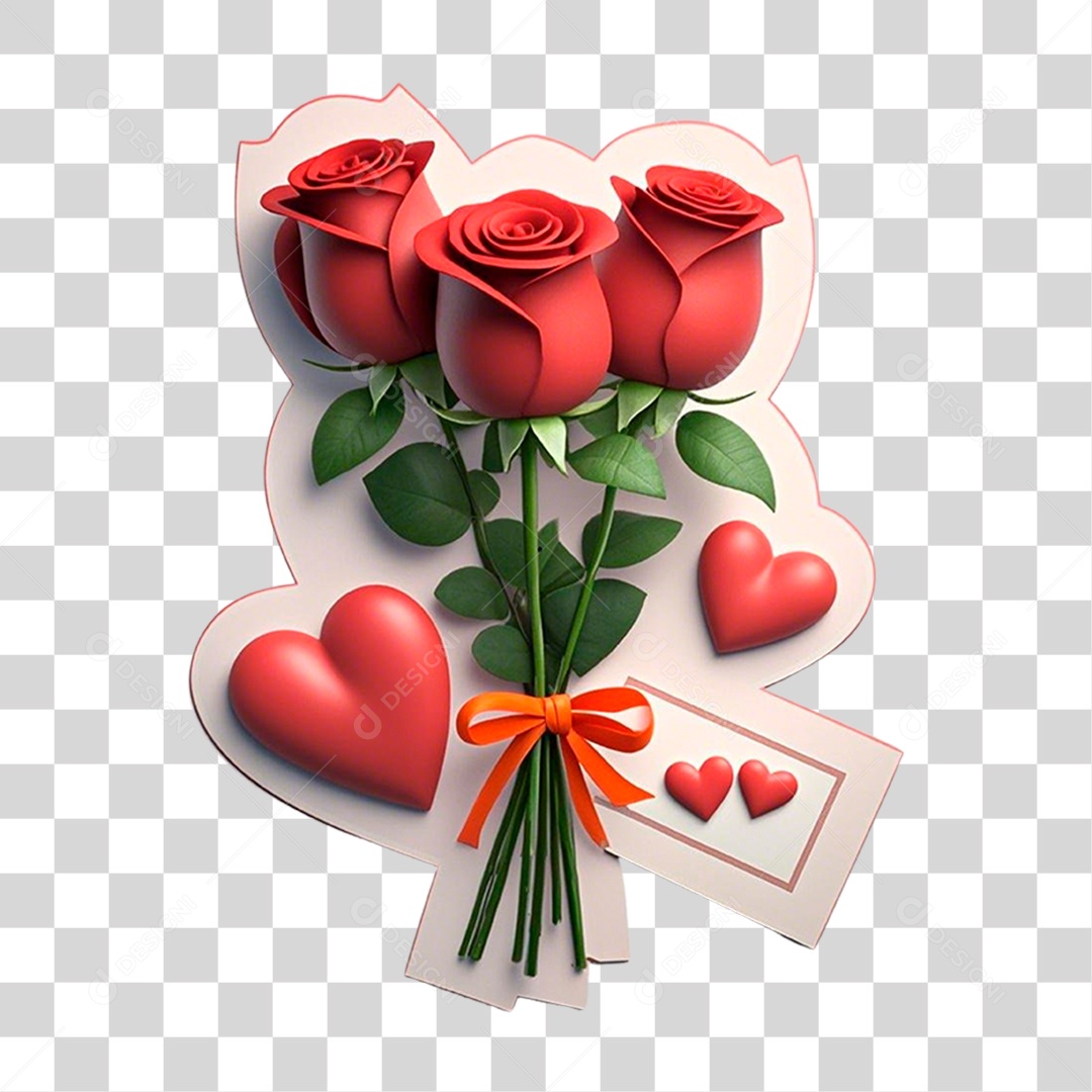 Flores Cartas PNG Transparente