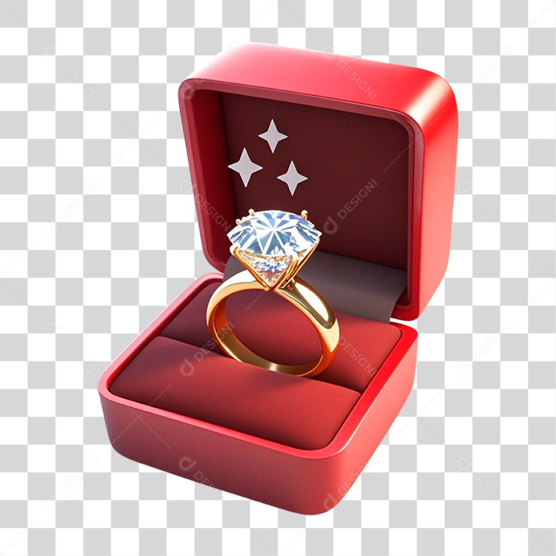 Caixa de Anel PNG Transparente