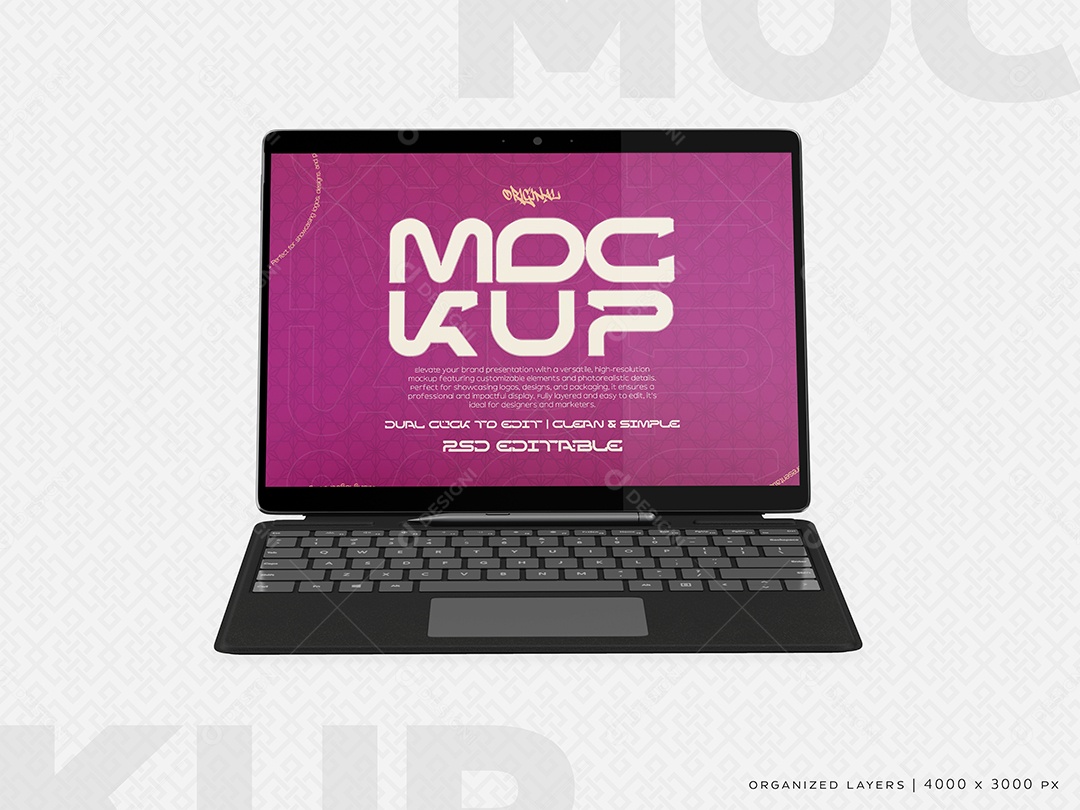 Mockup de Notebook Para Composição PSD Editável