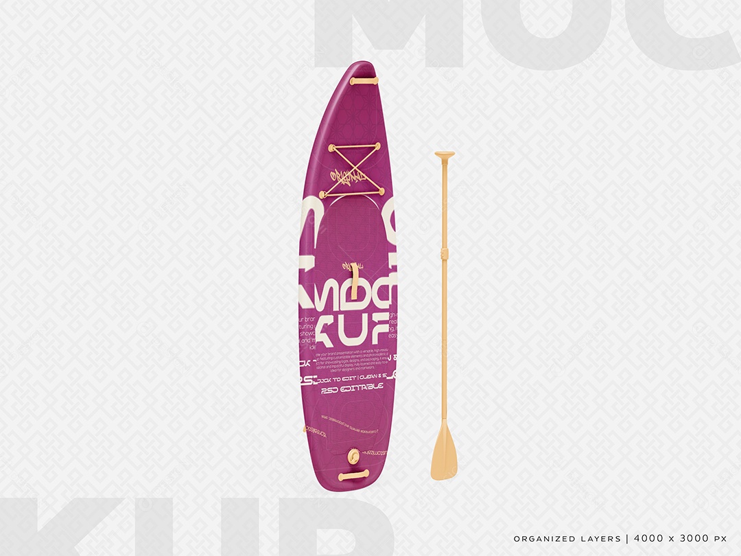 Prancha De Surf Mockup PSD Editável