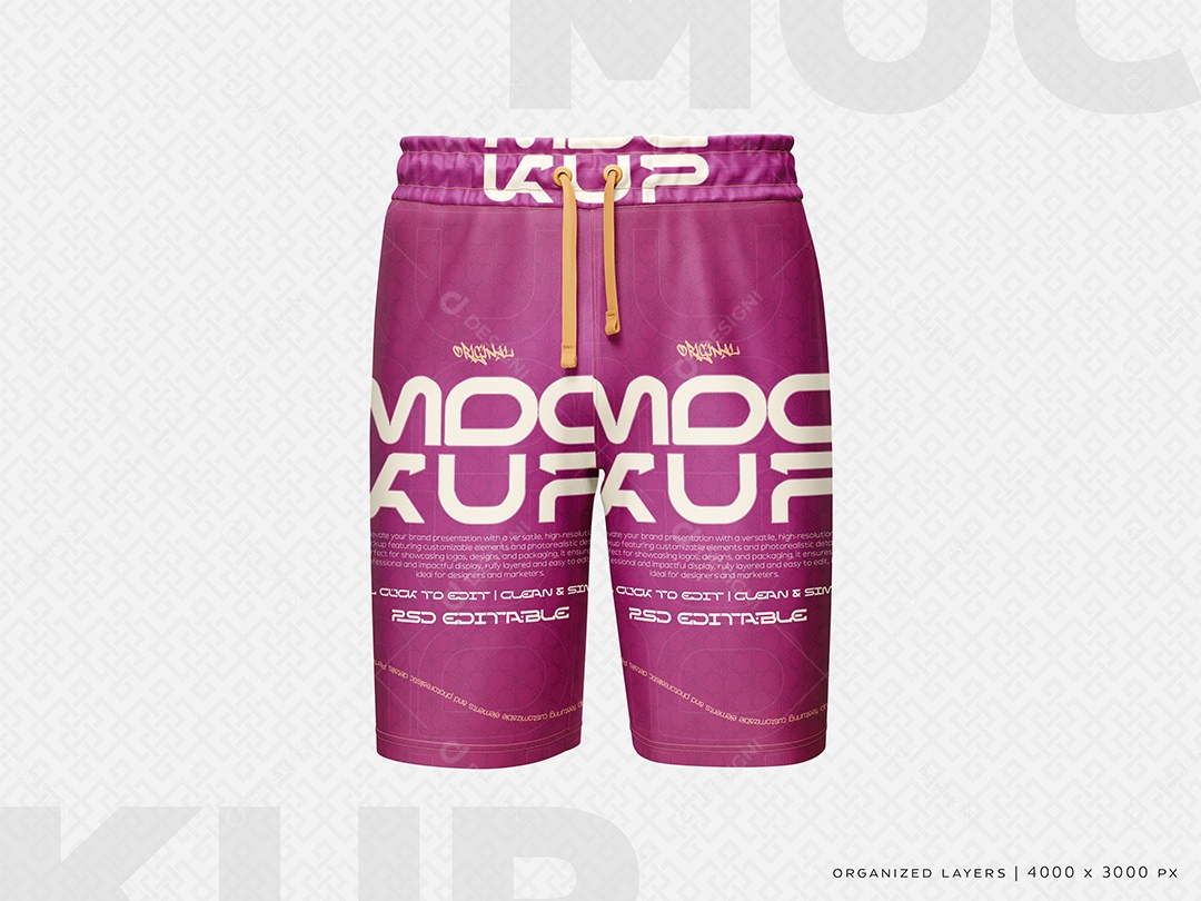 Bermuda Mockup PSD Editável