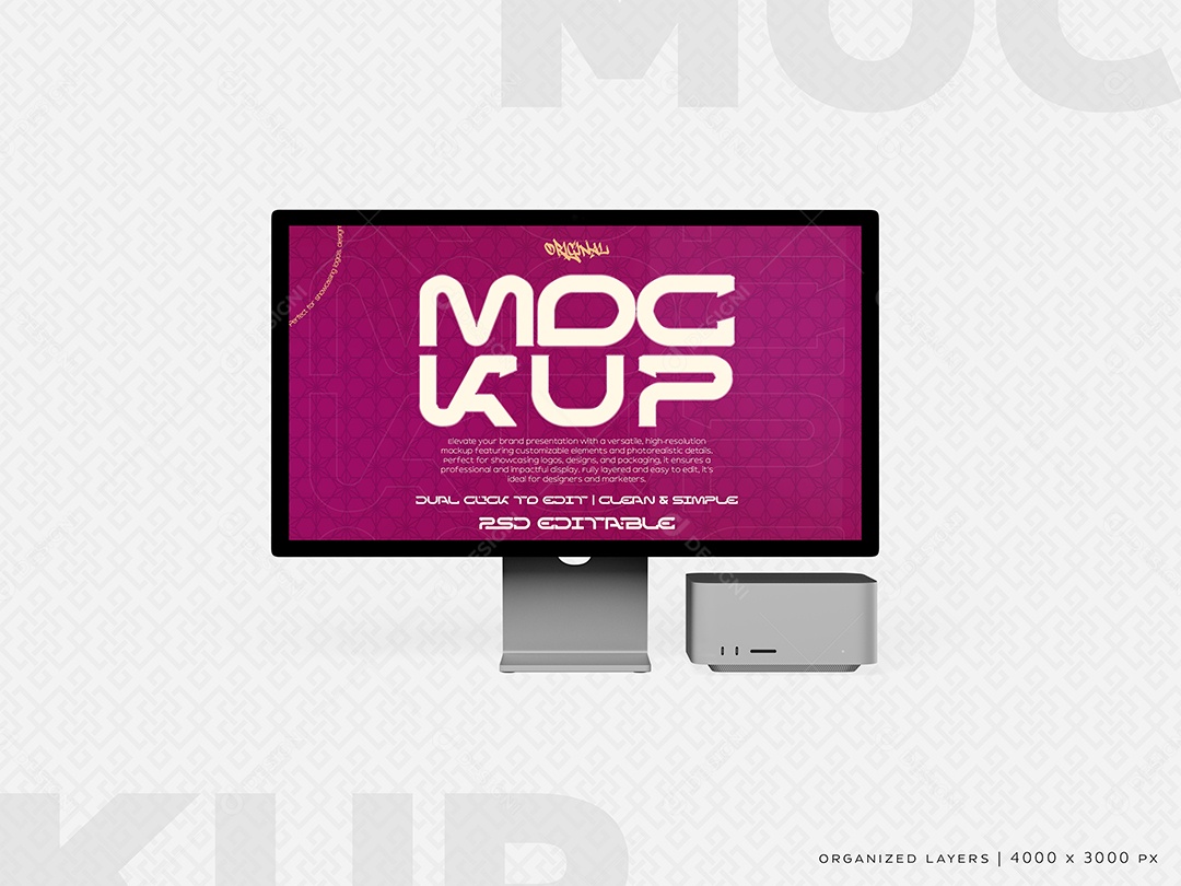 Tela De TV Mockup PSD Editável