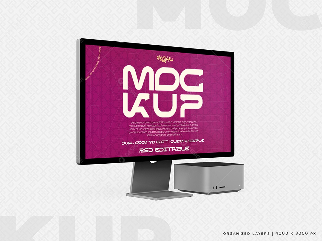 Tela De TV Mockup PSD Editável
