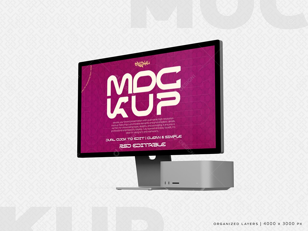 Tela De TV Mockup PSD Editável