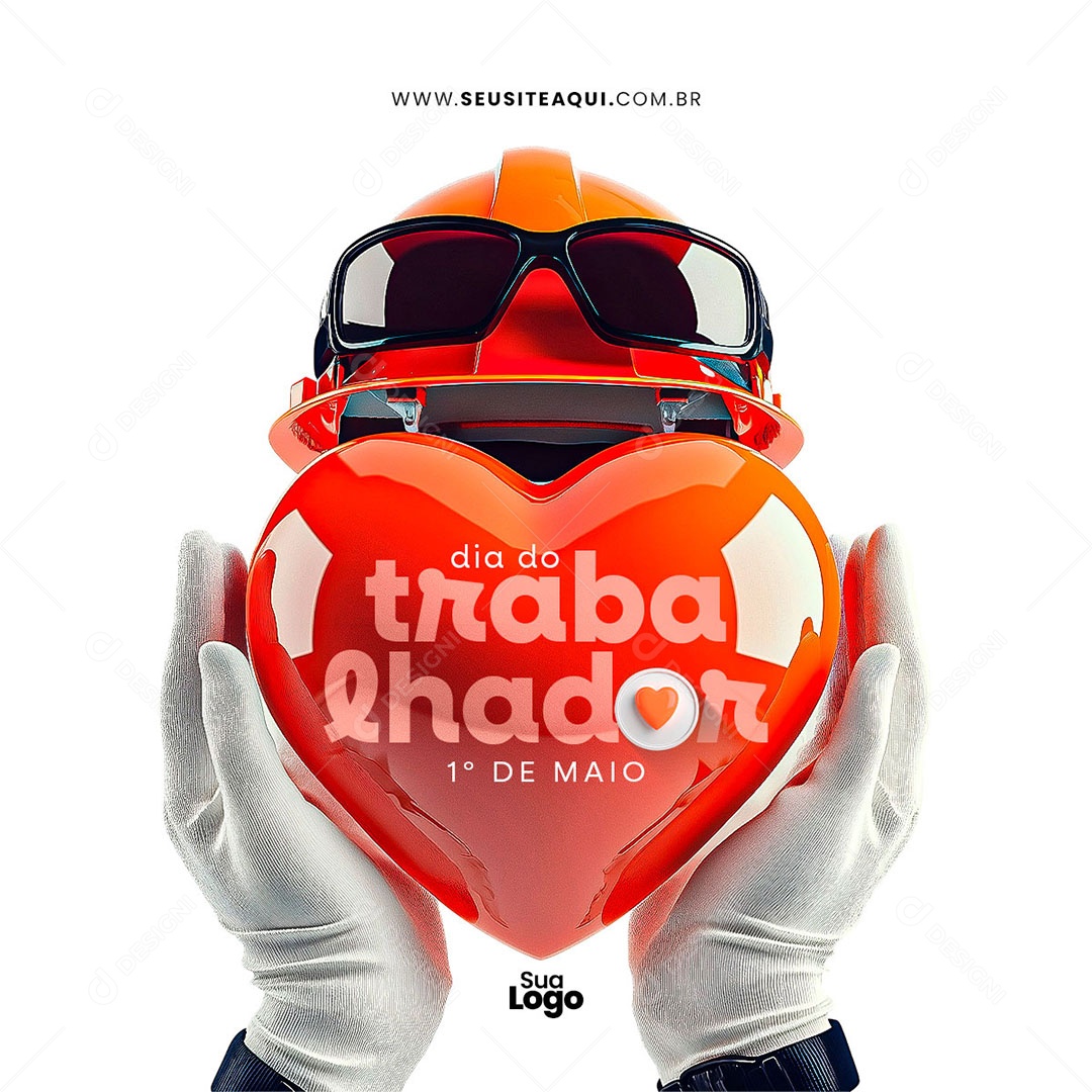 Feliz Dia Do Trabalhador 01 de Maio Social Media PSD Editável