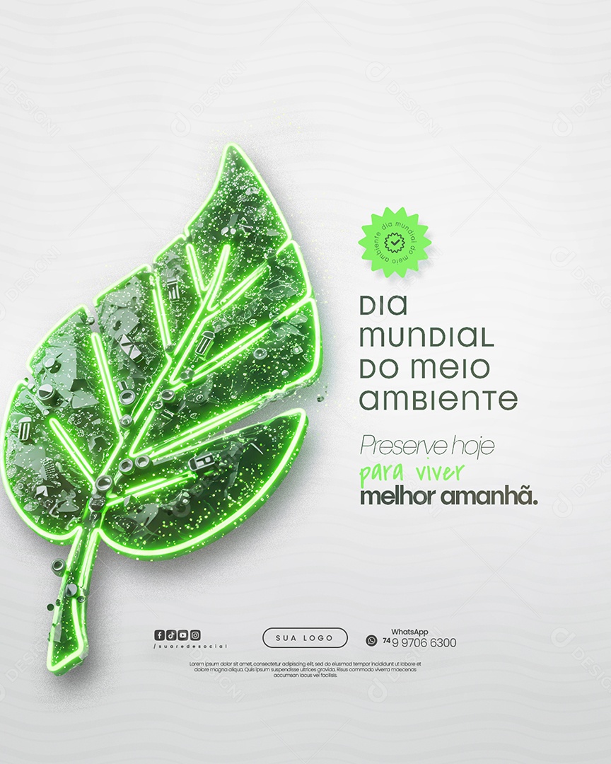 Dia Mundial do Meio Ambiente 05 de Junho Social Media PSD Editável