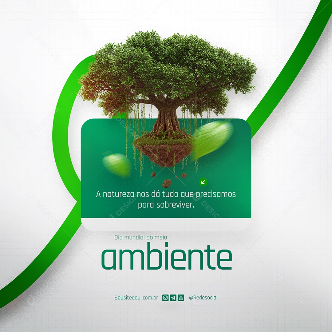 Dia Mundial do Meio Ambiente 05 de Junho Social Media PSD Editável