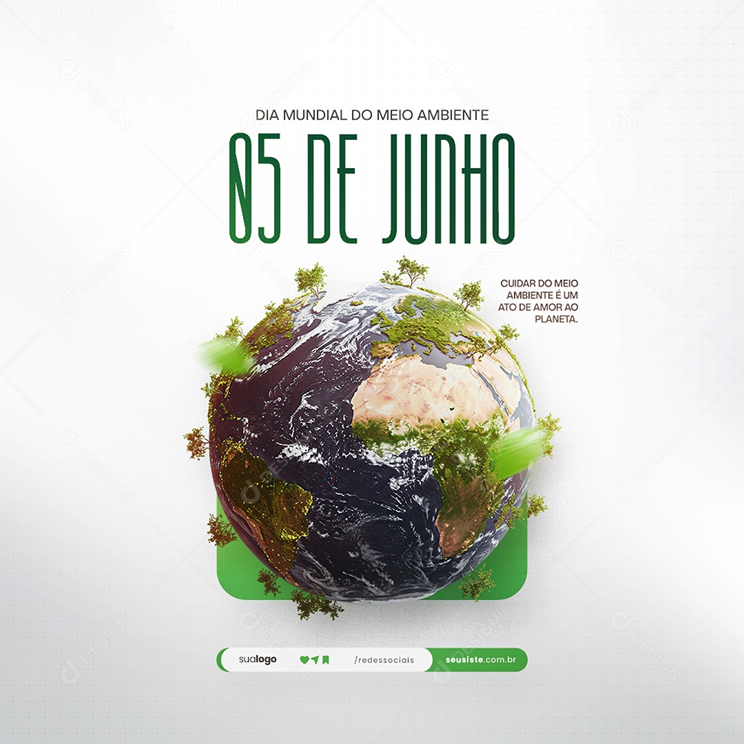Dia Mundial do Meio Ambiente 05 de Junho Social Media PSD Editável