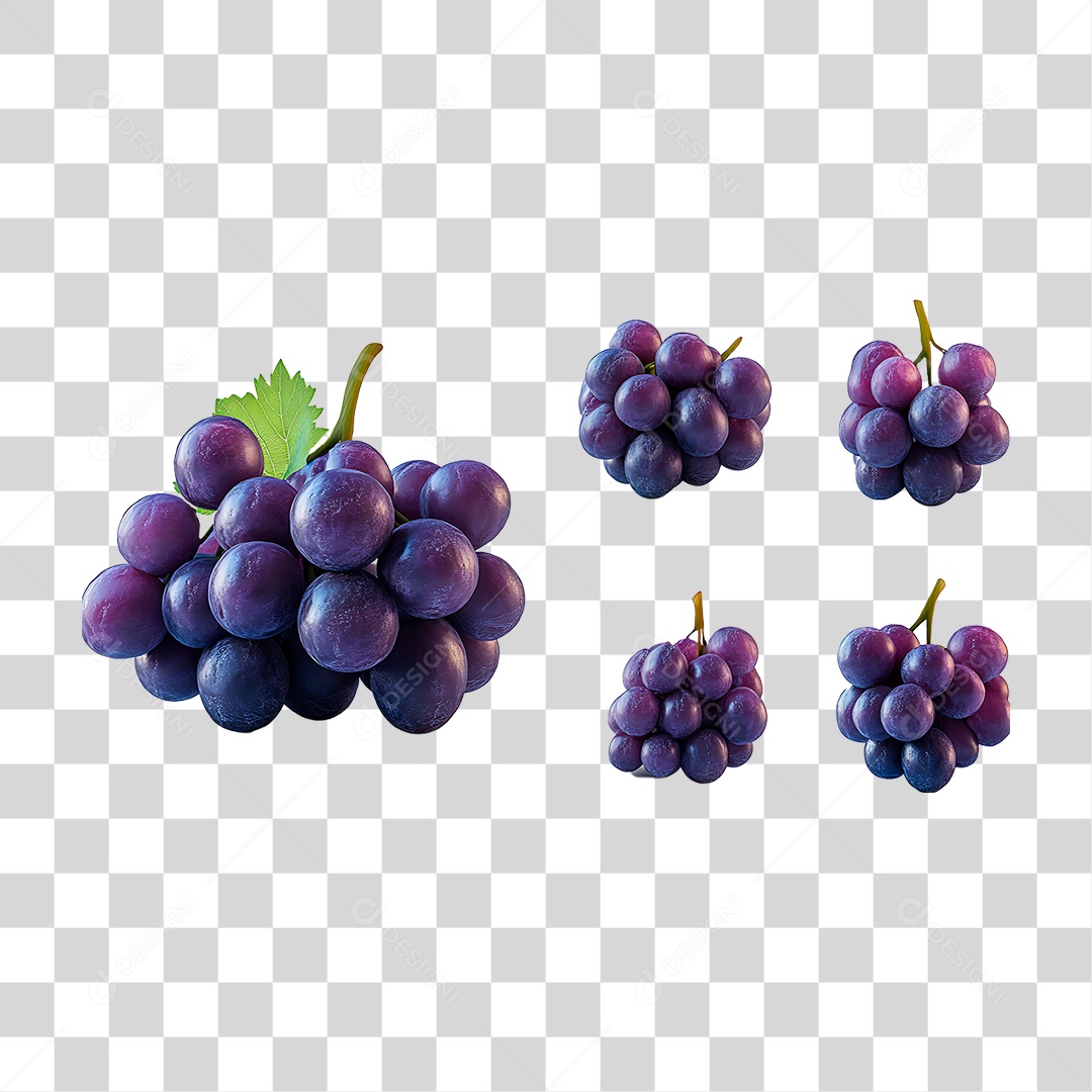 Cachos de Uva PNG Transparente