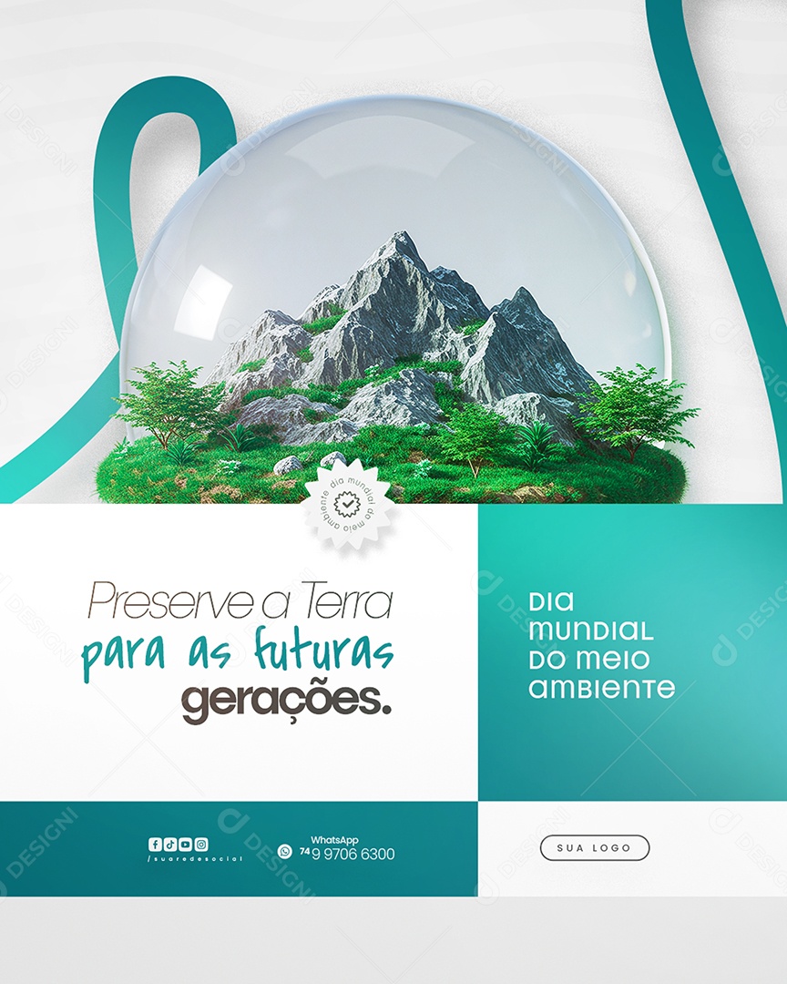 Dia Mundial do Meio Ambiente 05 de Junho Social Media PSD Editável