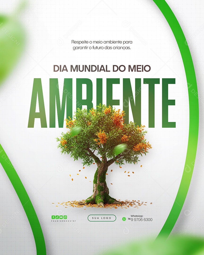 Dia Mundial do Meio Ambiente 05 de Junho Social Media PSD Editável