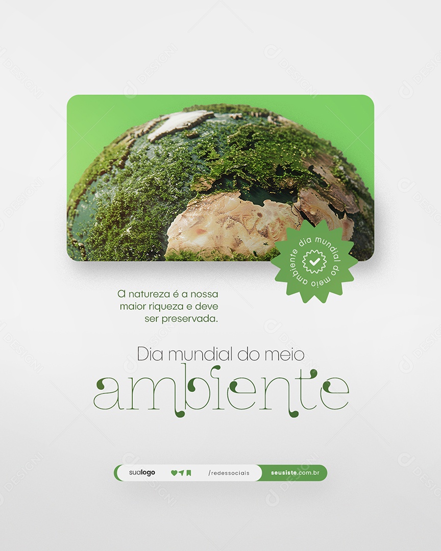 Dia Mundial do Meio Ambiente 05 de Junho Social Media PSD Editável