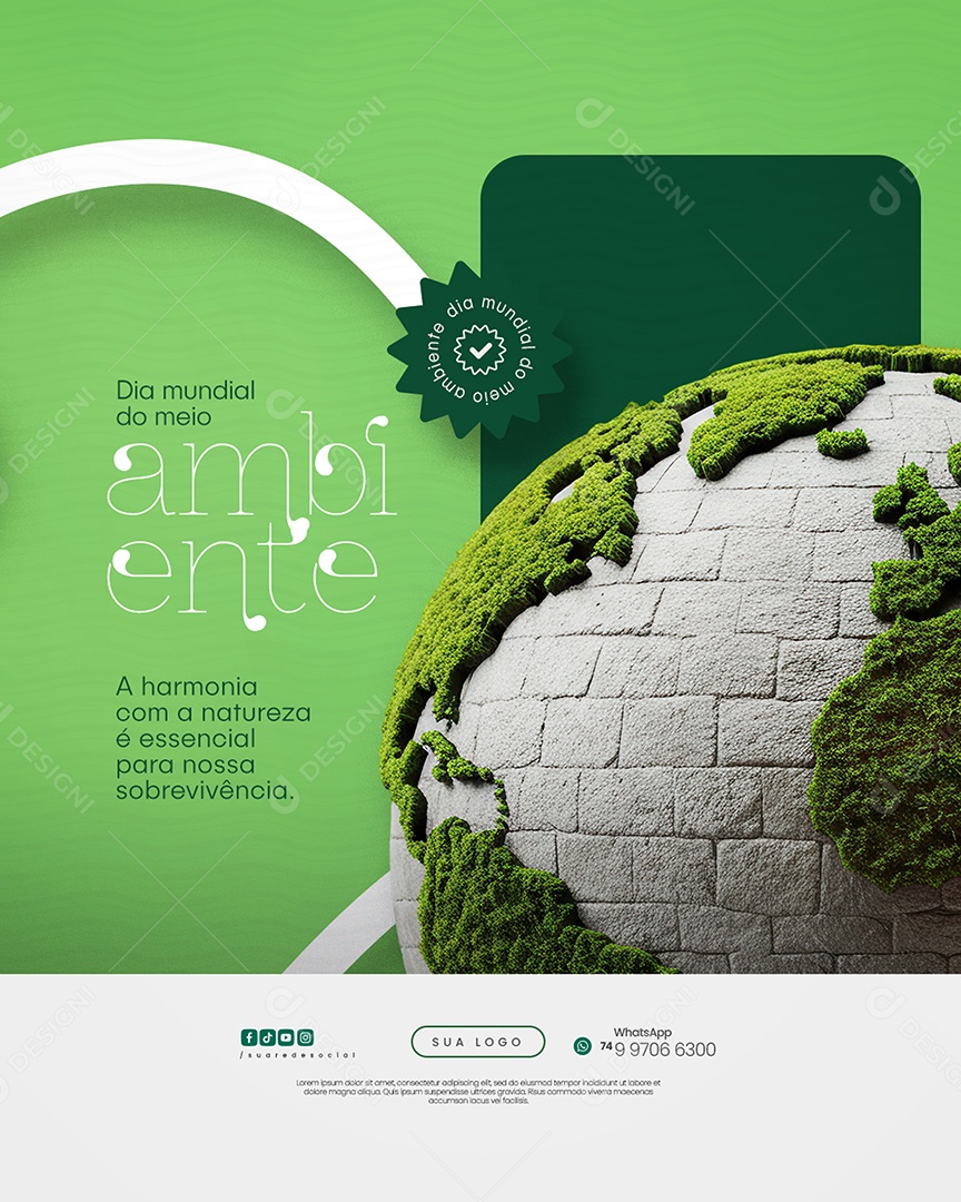 Dia Mundial do Meio Ambiente 05 de Junho Social Media PSD Editável