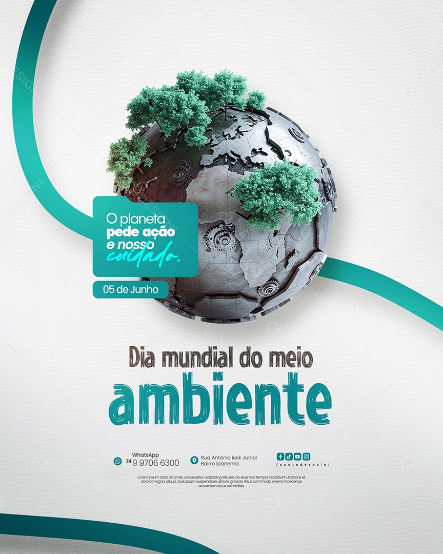 Dia Mundial do Meio Ambiente 05 de Junho Social Media PSD Editável