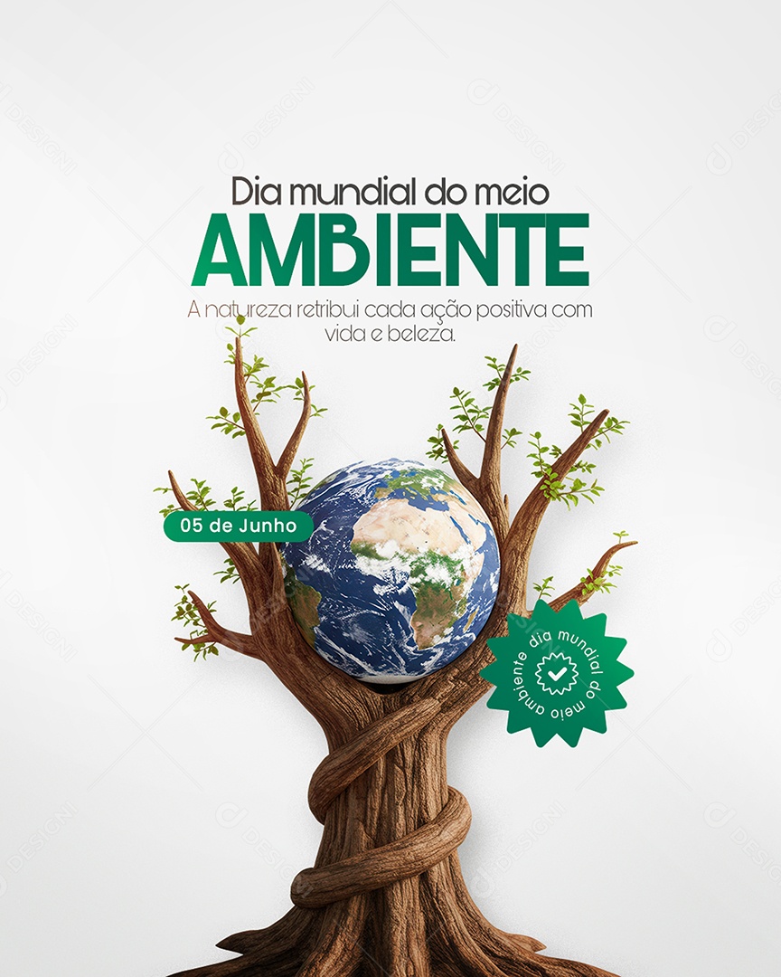 Dia Mundial do Meio Ambiente 05 de Junho Social Media PSD Editável
