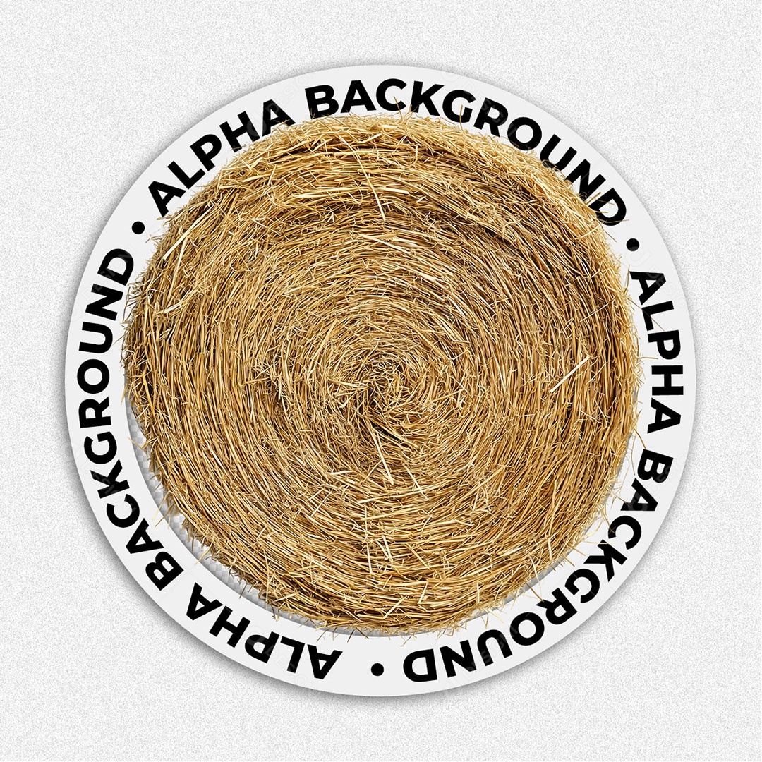 Elemento 3D Feno Para Composição PSD