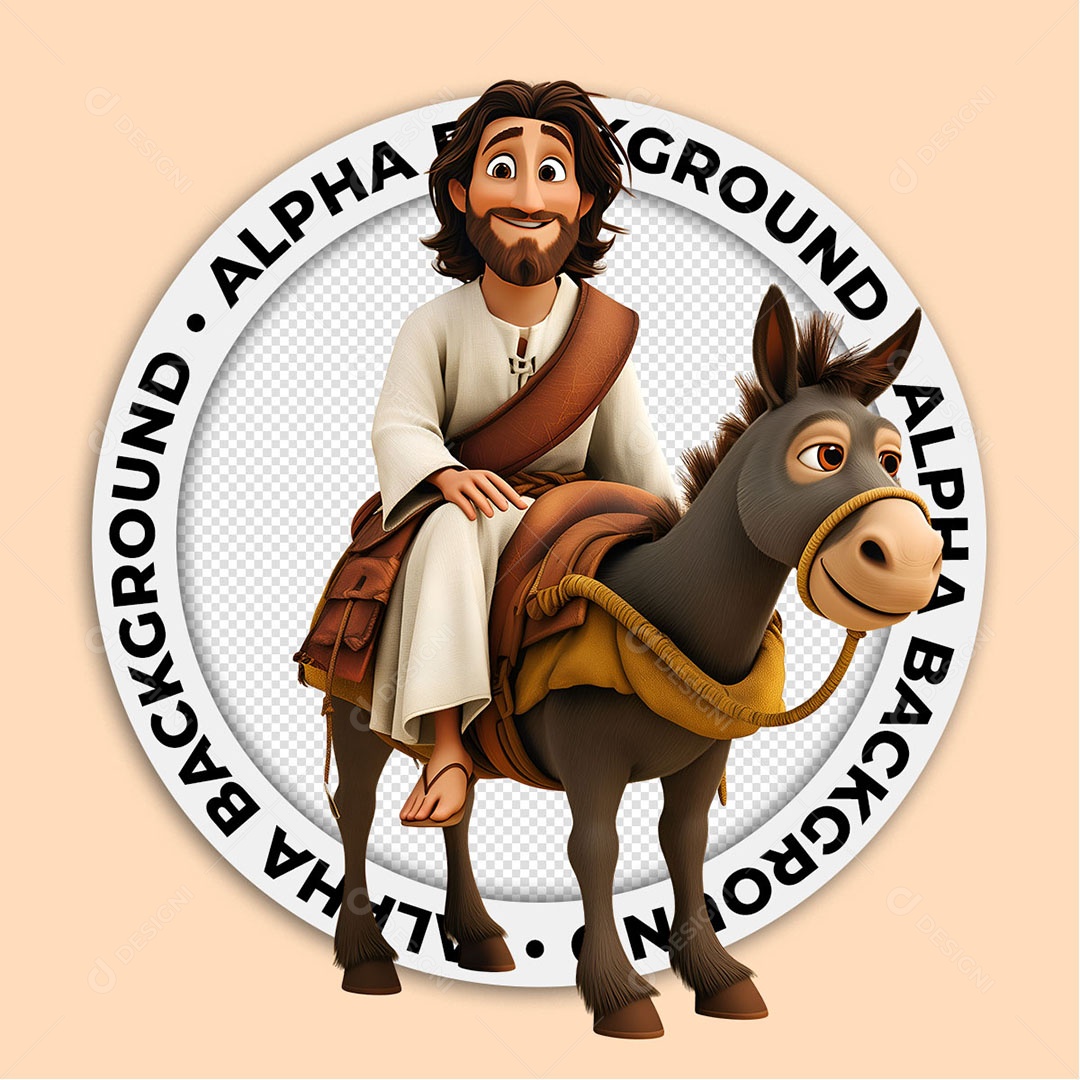 Personagem 3D Jesus Para Composição PSD