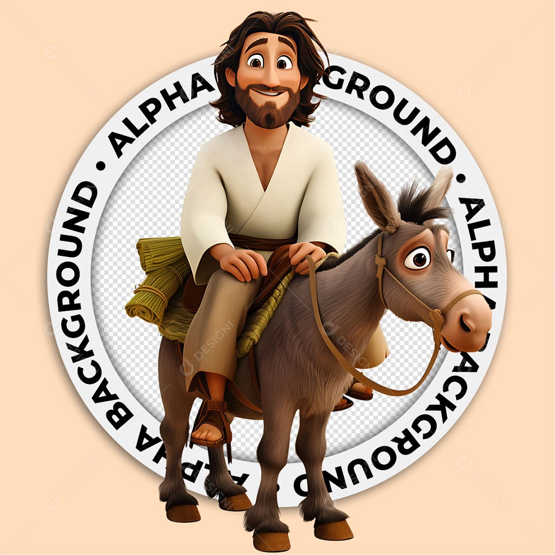Personagem 3D Jesus Para Composição PSD