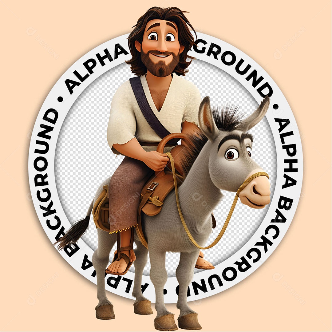 Personagem 3D Jesus Para Composição PSD