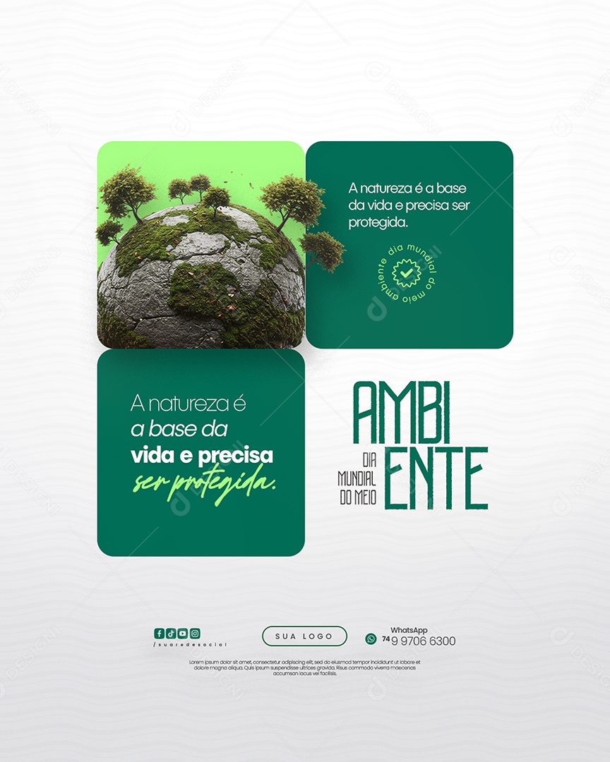 Dia Mundial do Meio Ambiente 05 de Junho Social Media PSD Editável