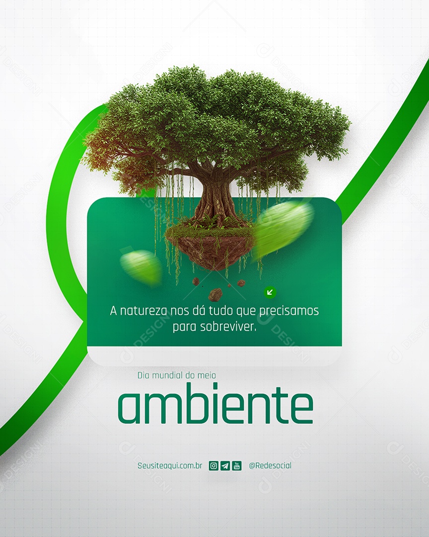 Dia Mundial do Meio Ambiente 05 de Junho Social Media PSD Editável