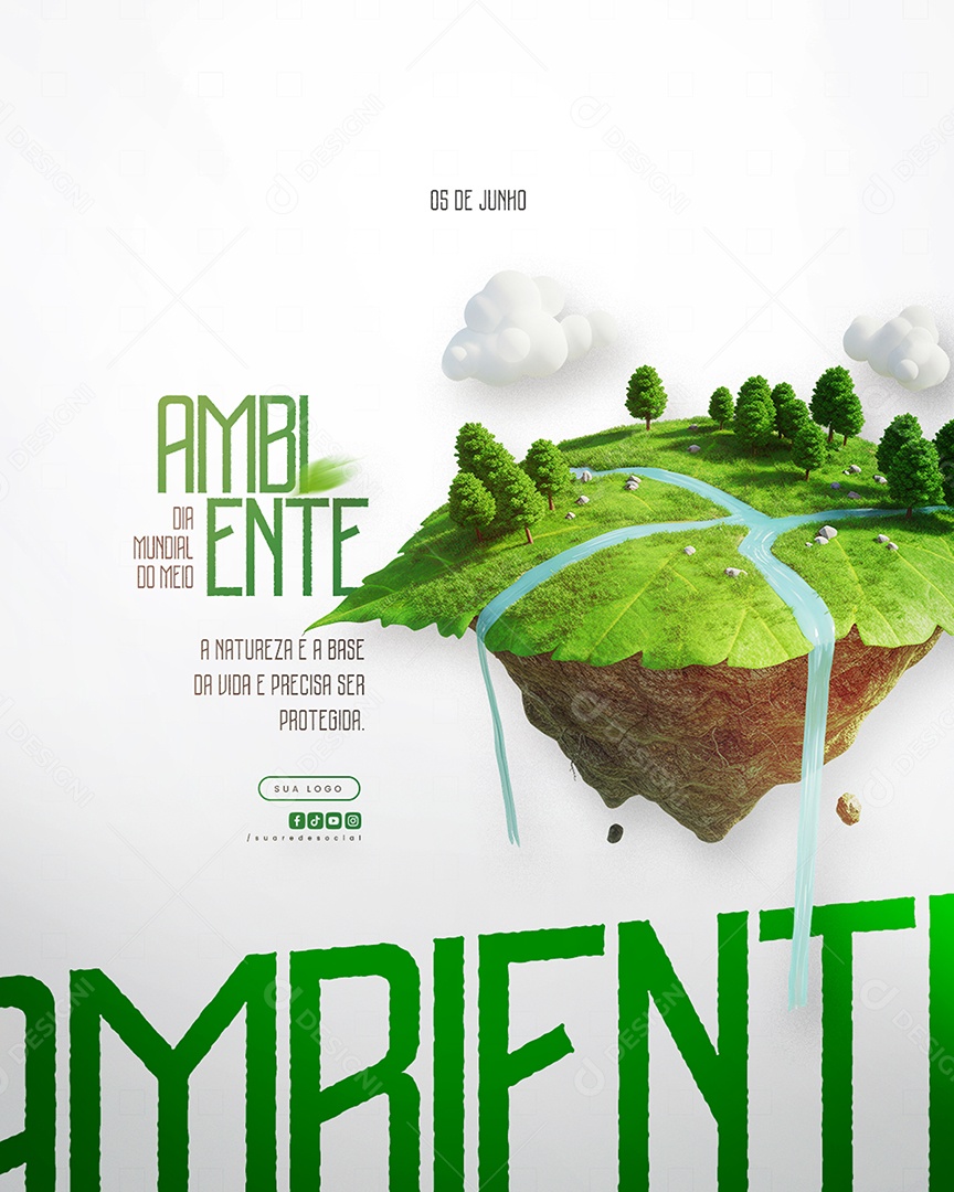 Dia Mundial do Meio Ambiente 05 de Junho Social Media PSD Editável