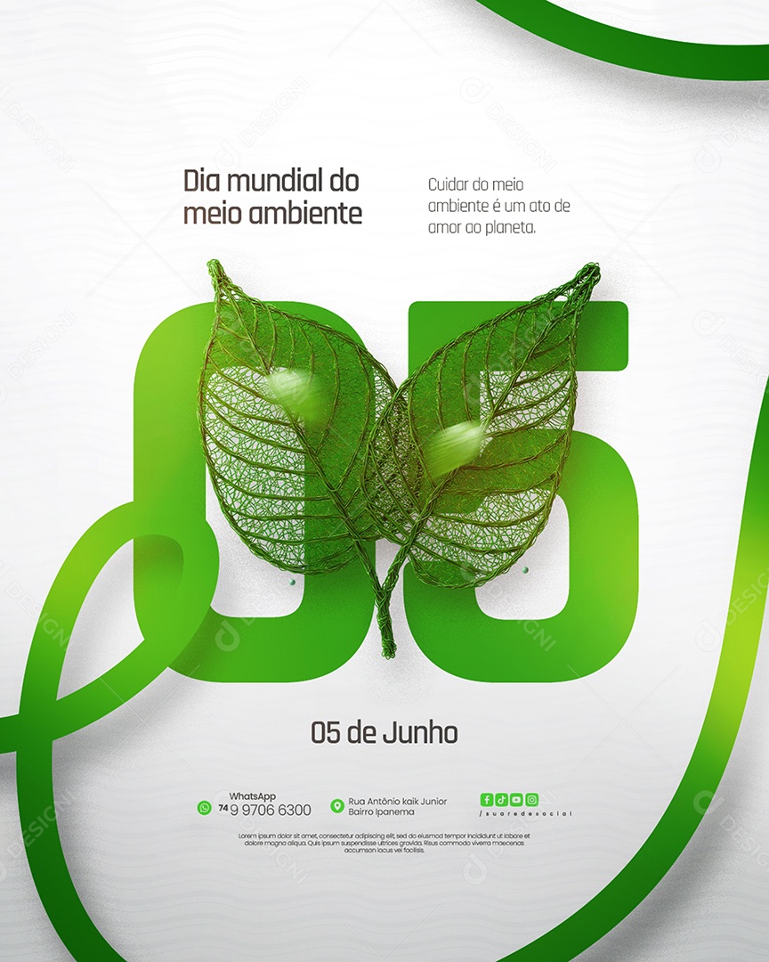 Dia Mundial do Meio Ambiente 05 de Junho Social Media PSD Editável