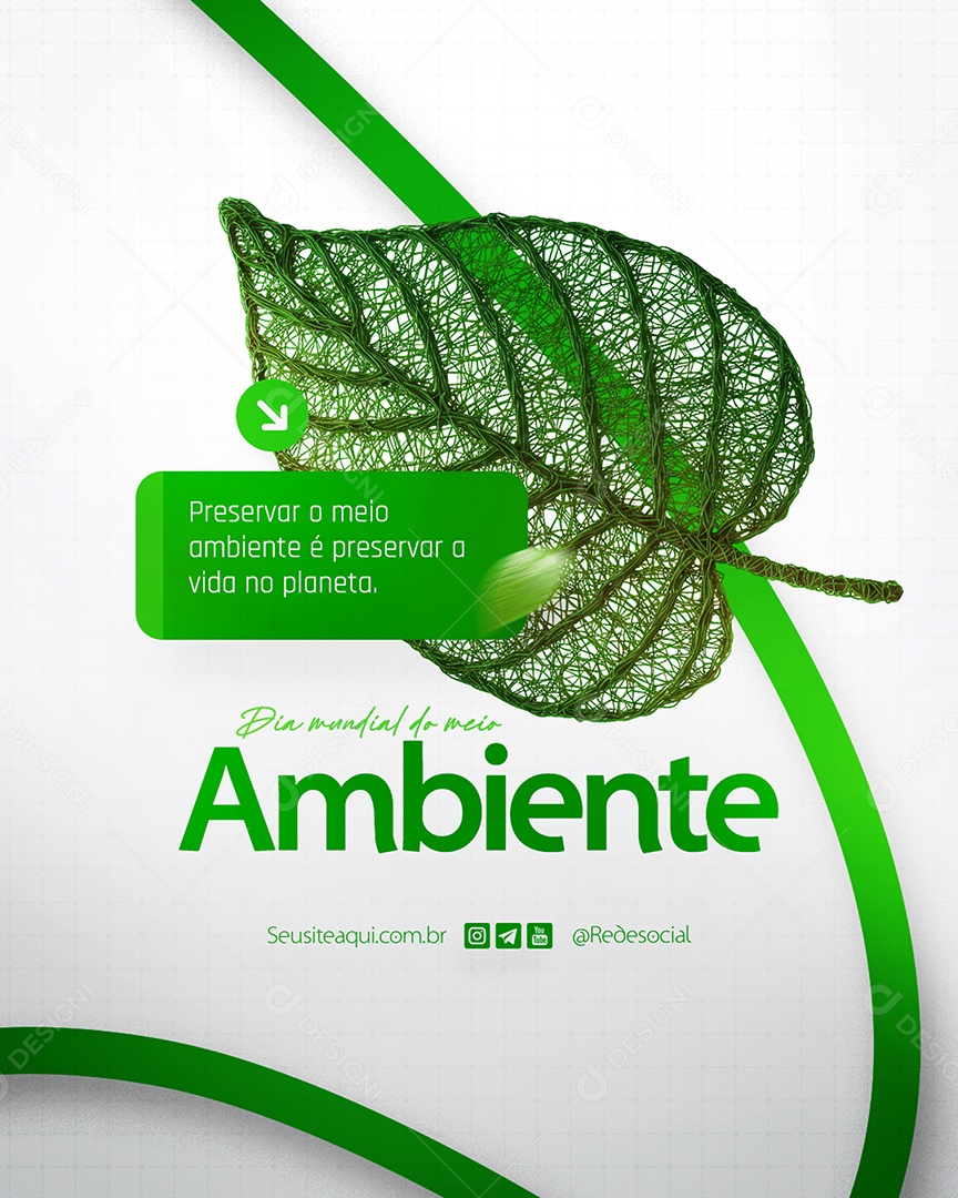 Dia Mundial do Meio Ambiente 05 de Junho Social Media PSD Editável