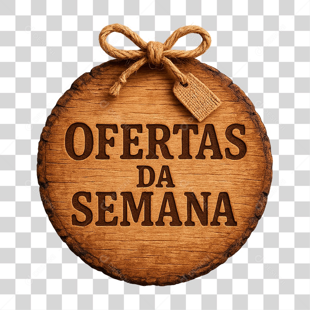 Selo 3D Oferta da Semana PNG Transparente