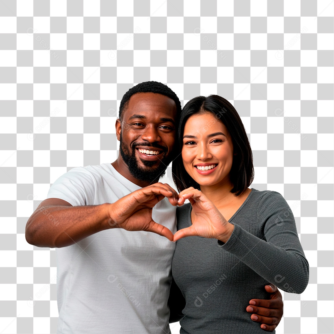 Casal Sorrindo PNG Transparente