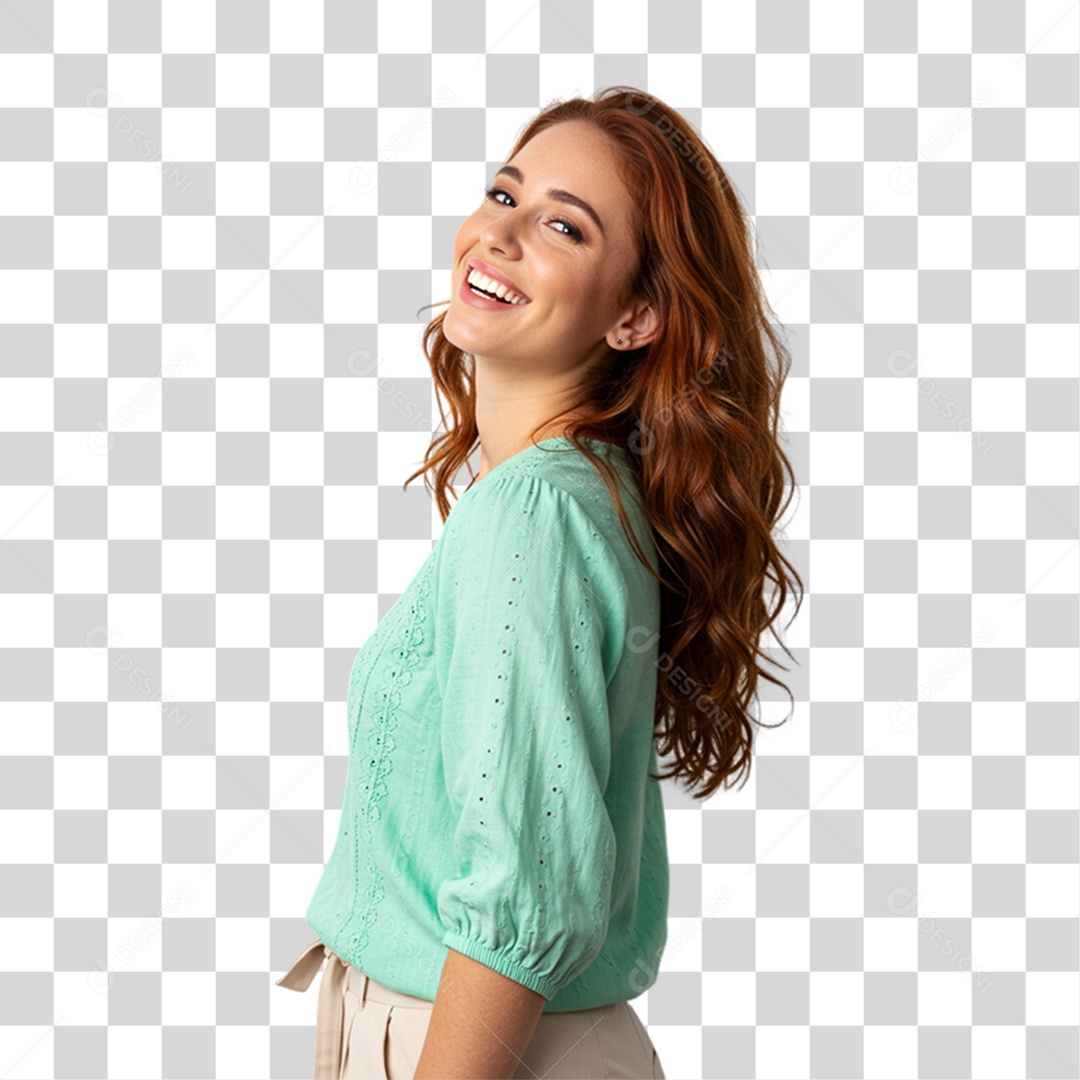 Jovem Modelo PNG Transparente