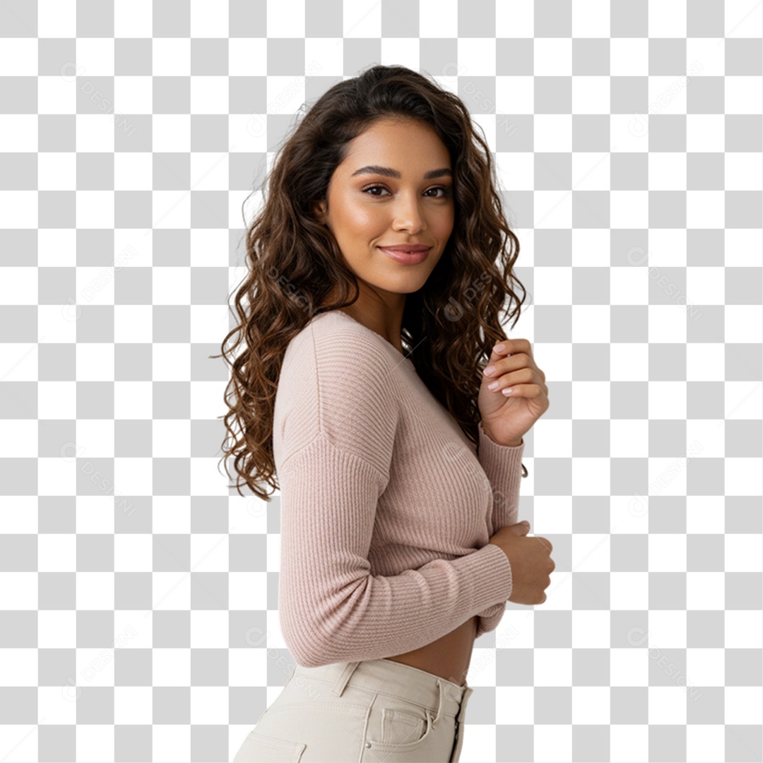 Jovem Modelo PNG Transparente