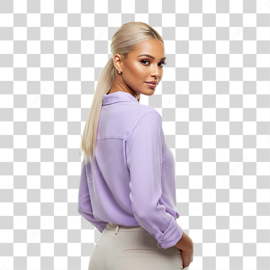 Jovem Modelo PNG Transparente