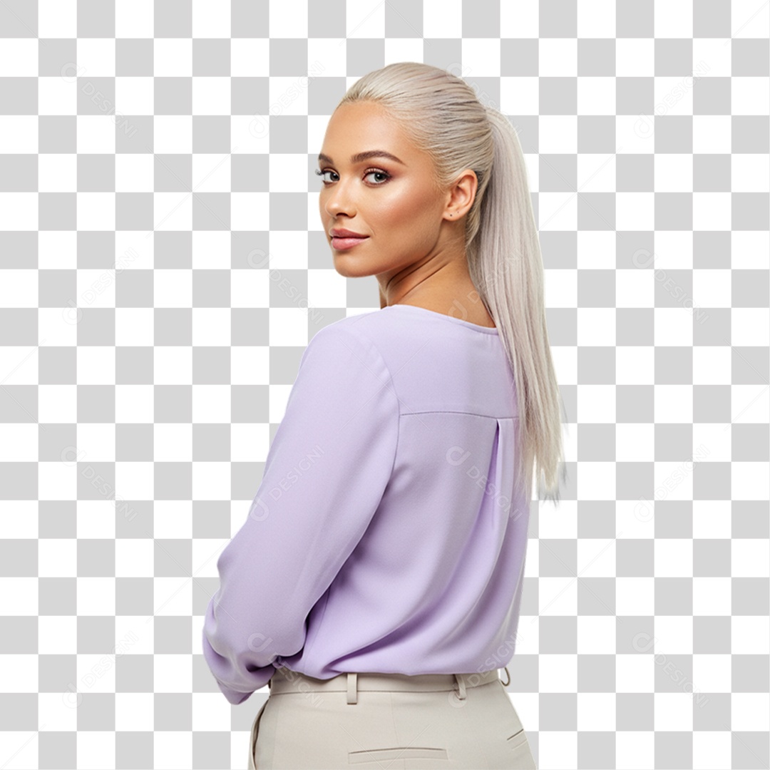 Jovem Modelo PNG Transparente