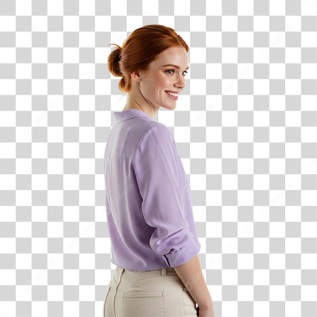 Jovem Modelo PNG Transparente