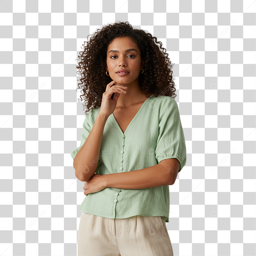Jovem Modelo PNG Transparente