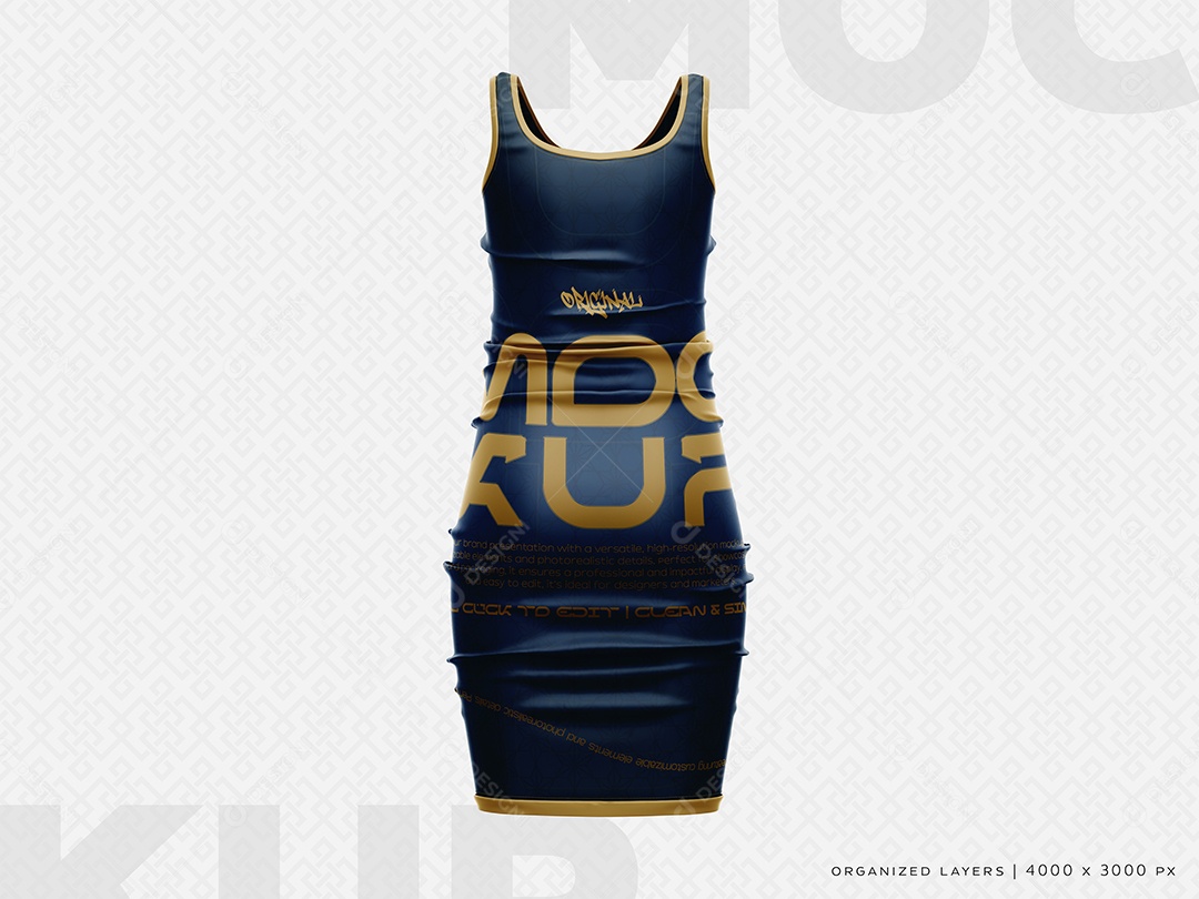 Vestido Mockup PSD Editável