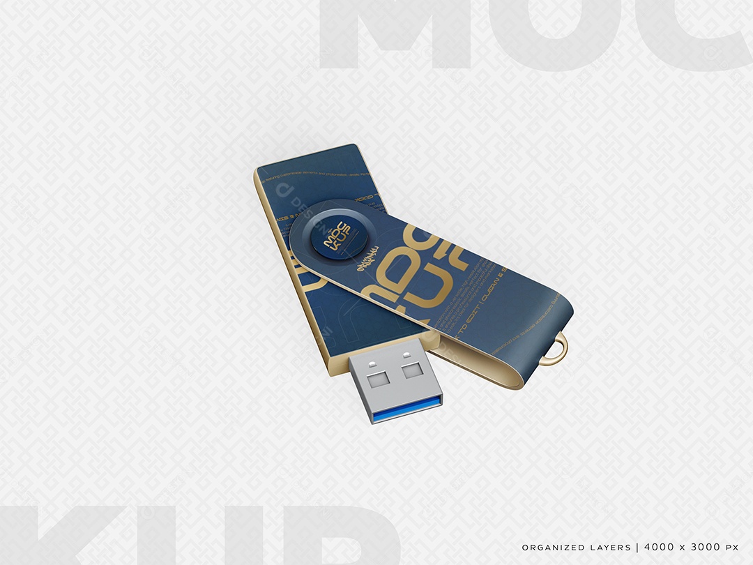 Mockup De Pen Drive PSD Editável
