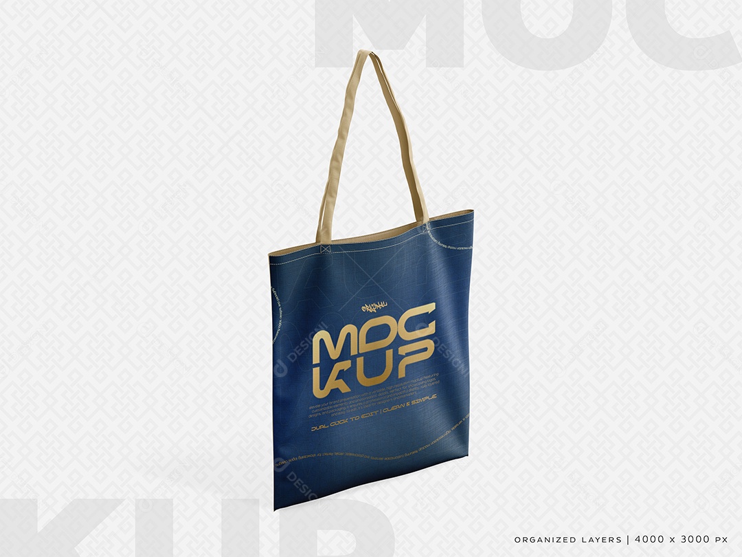 Bolsa de Compras Mockup PSD Editável