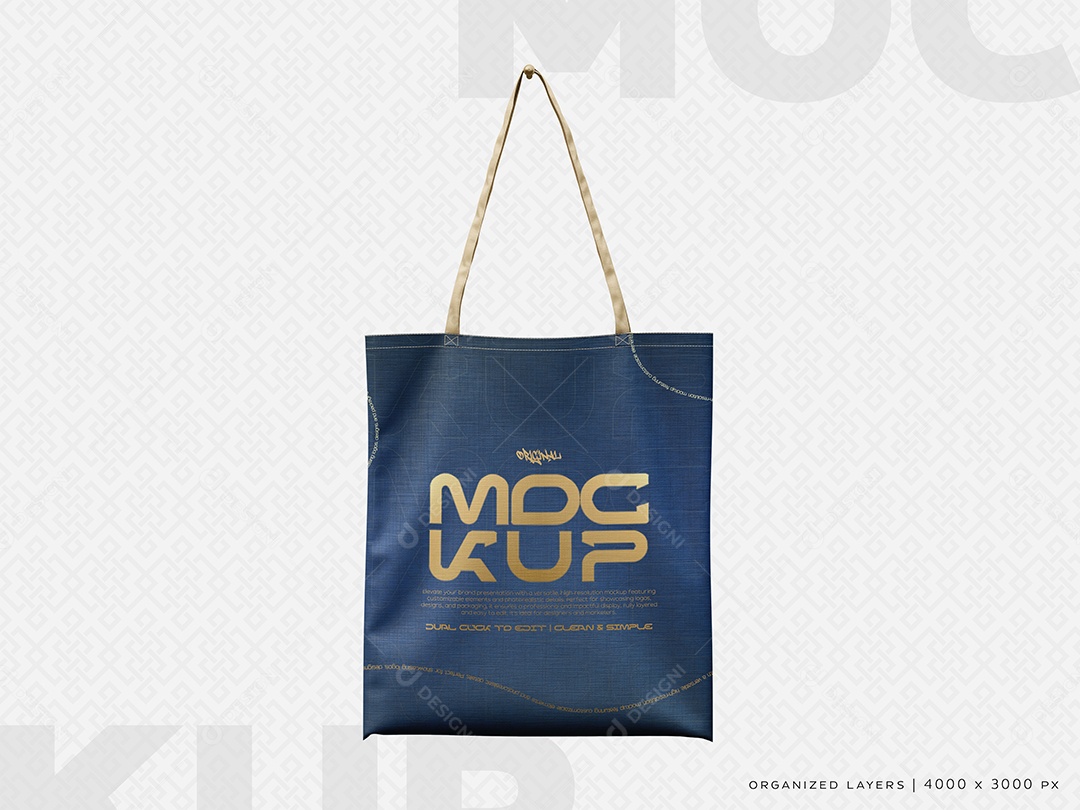Bolsa de Compras Mockup PSD Editável