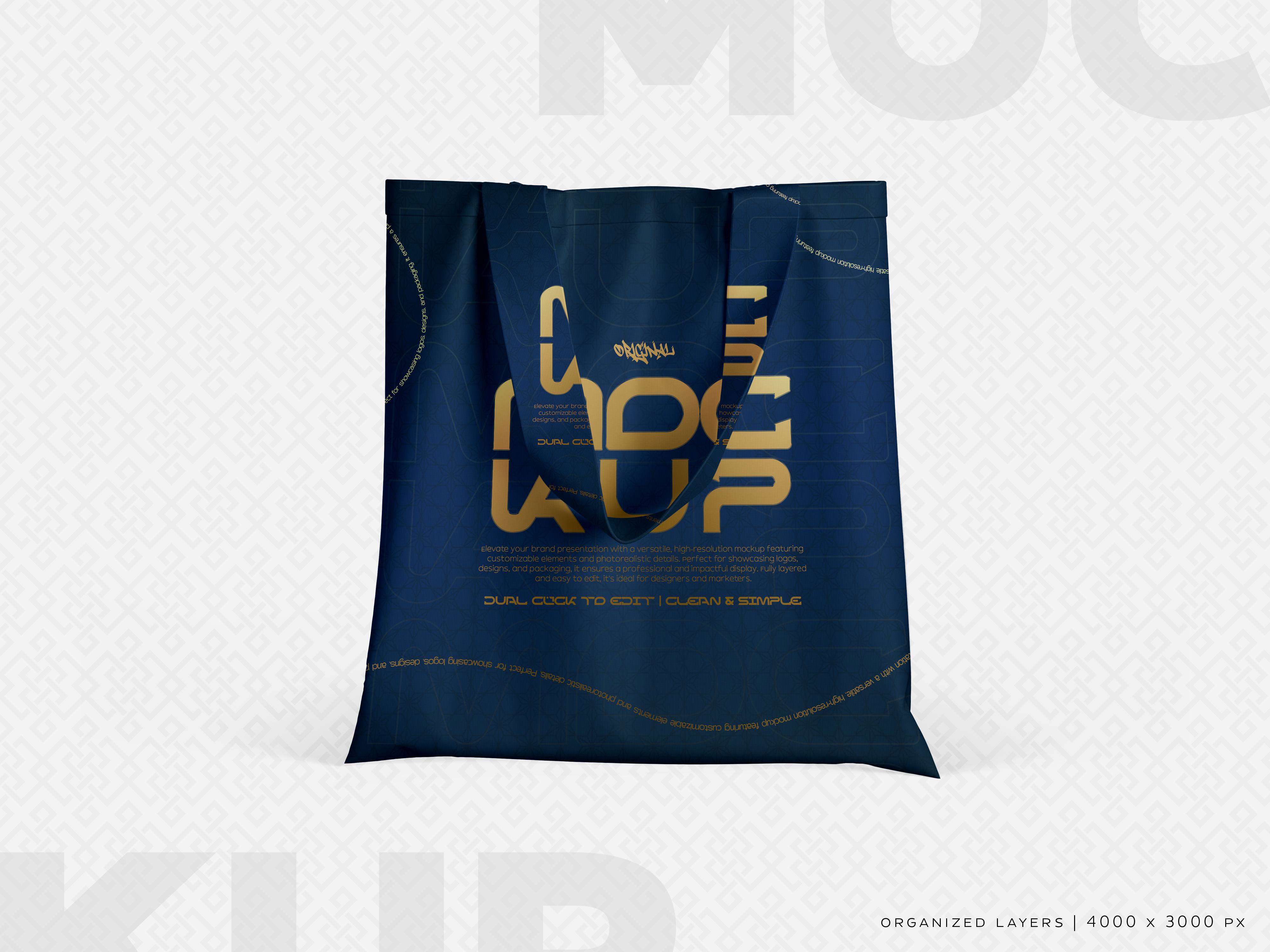 Bolsa de Compras Mockup PSD Editável