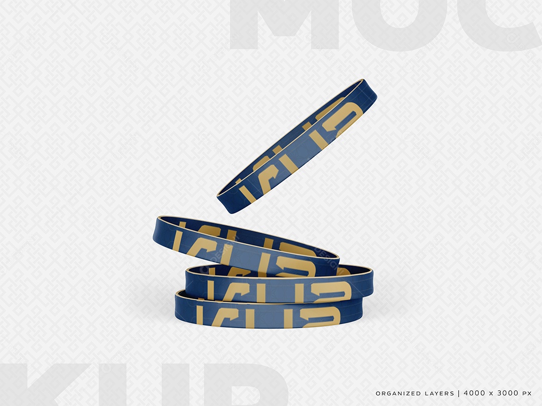 Pulseiras Mockup PSD Editável