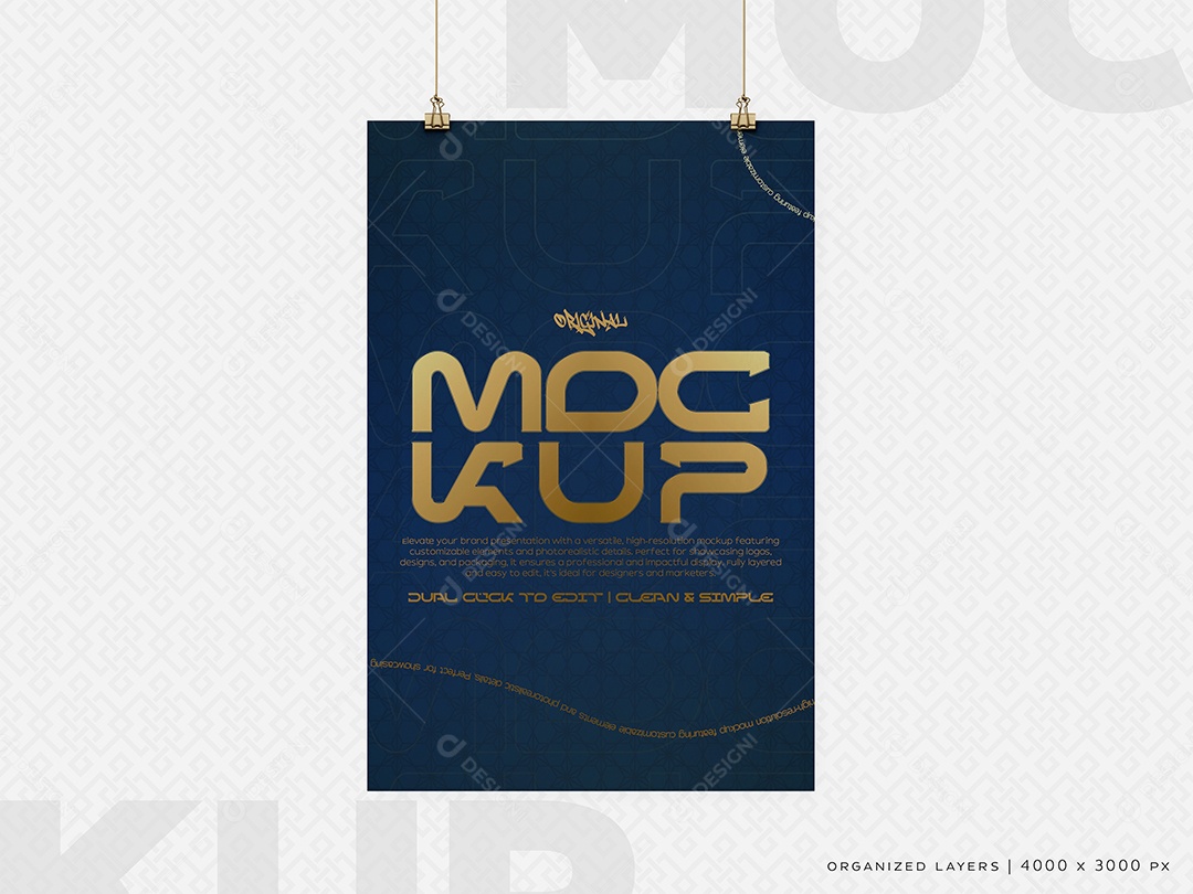 Cartaz de Divulgação Mockup PSD