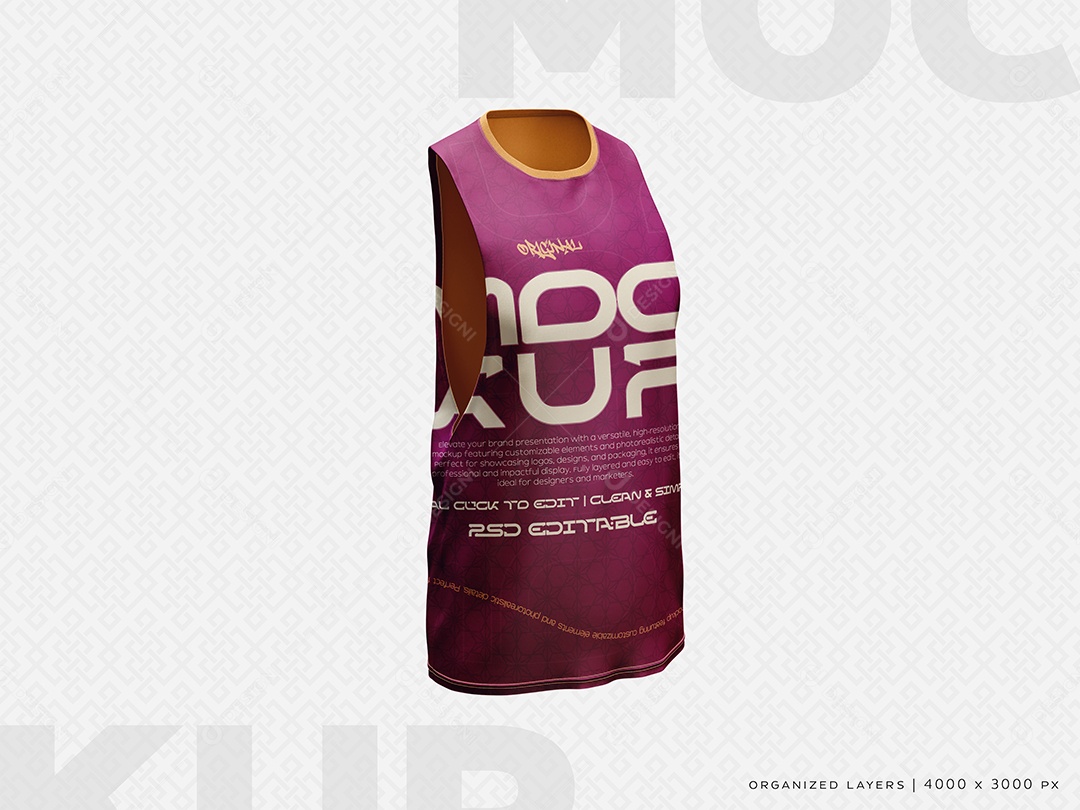 Blusa Feminina Regata Mockup PSD Editável