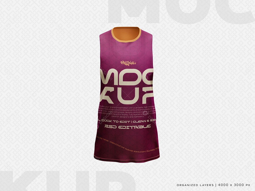 Blusa Feminina Regata Mockup PSD Editável